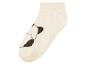 Krátké krémové ponožky s motivem koťátka.