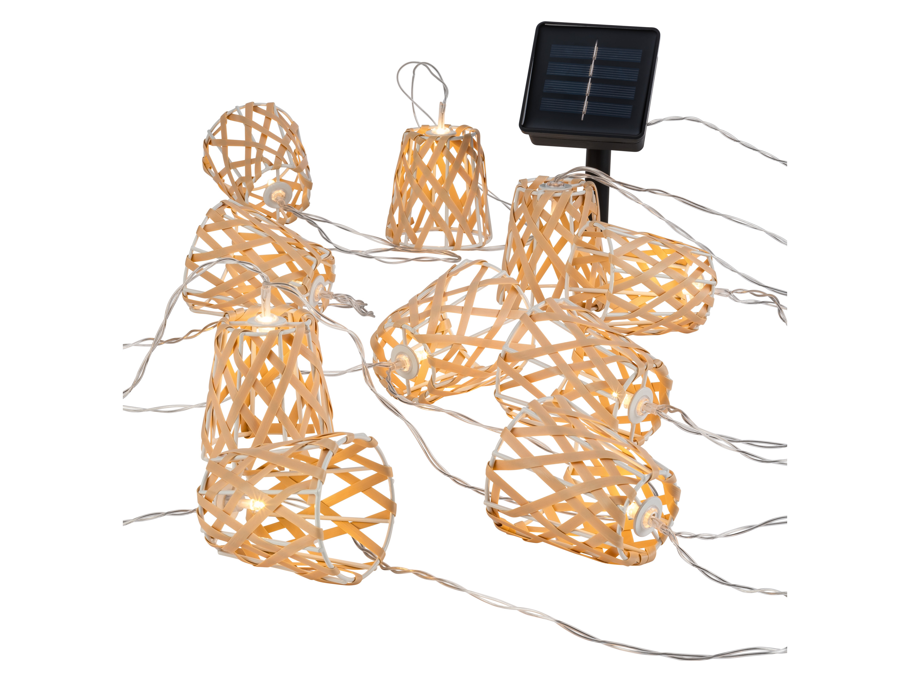 Livarno® Solární světelný řetěz (zkřížené)