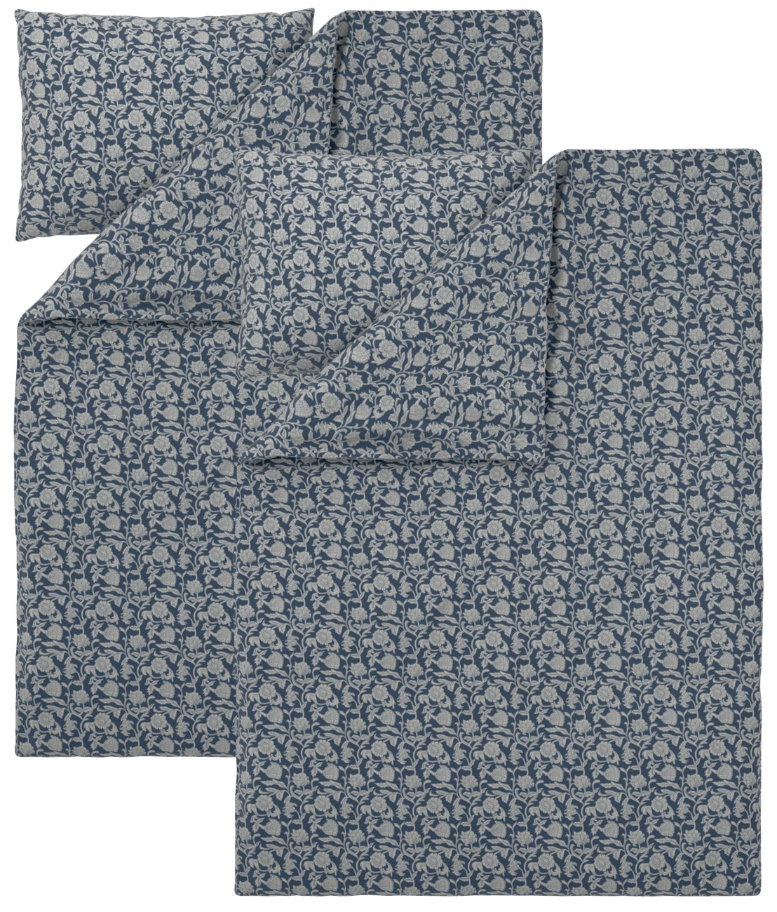 Livarno® Sada ložního povlečení Renforcé, 140 x 200 cm , 70 x 90 cm, modrá, 2dílná