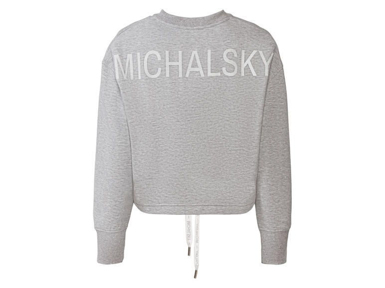 Šedá mikina s dlouhým rukávem od značky Michalsky.