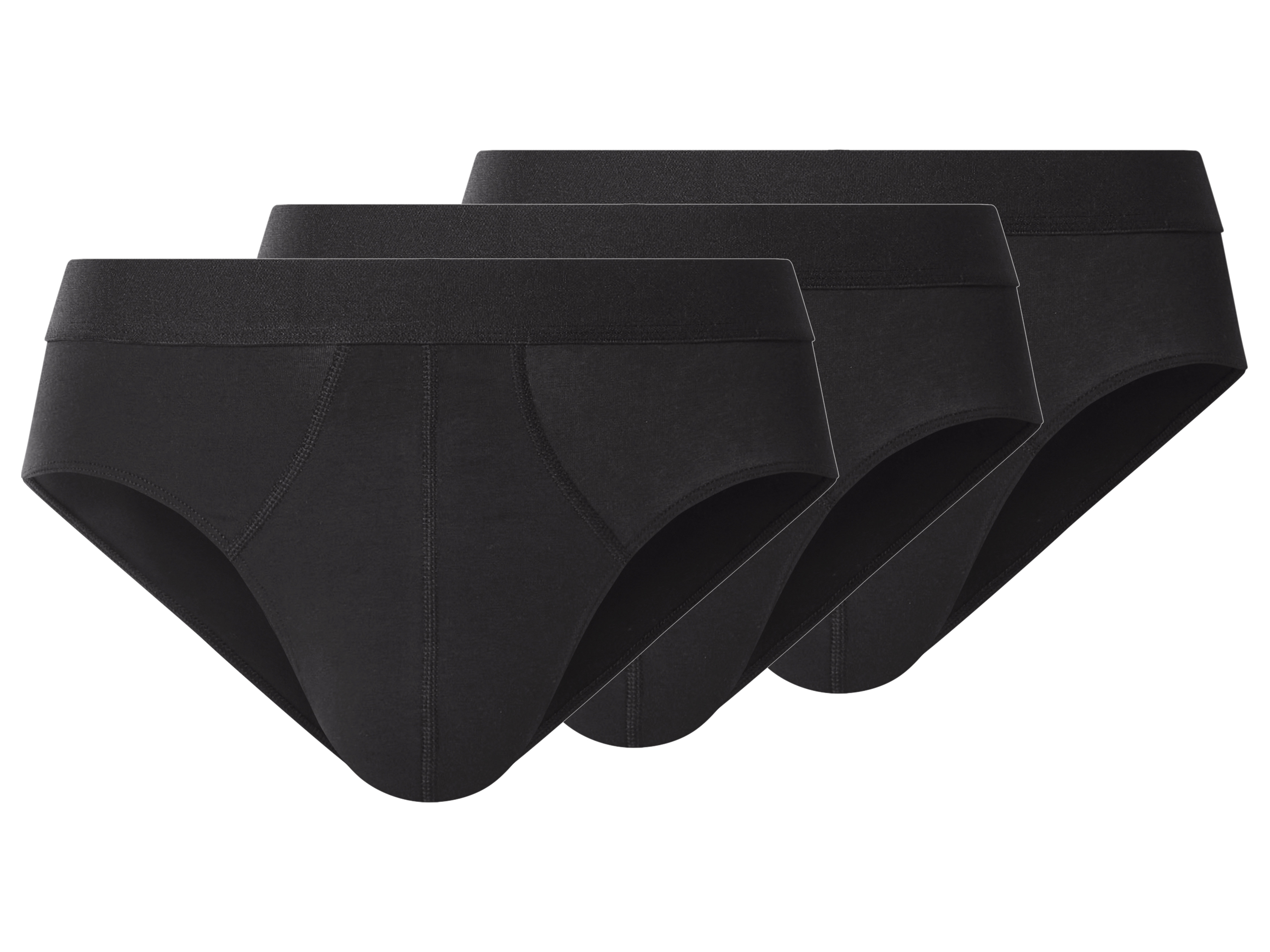 esmara Men Pánské slipy, 3 kusy (černá, 6/L)