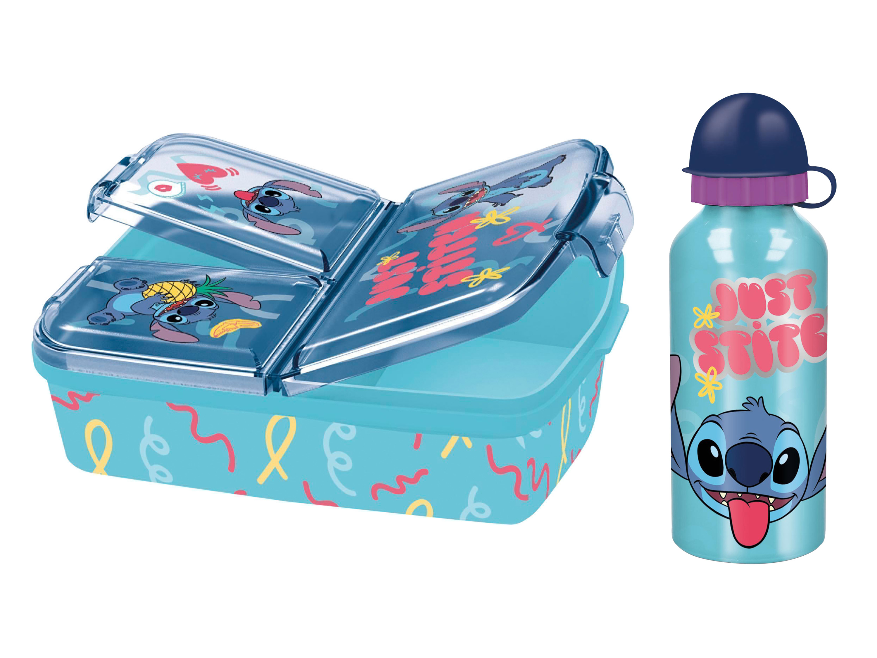 Láhev na pití / Svačinový box (Stitch)