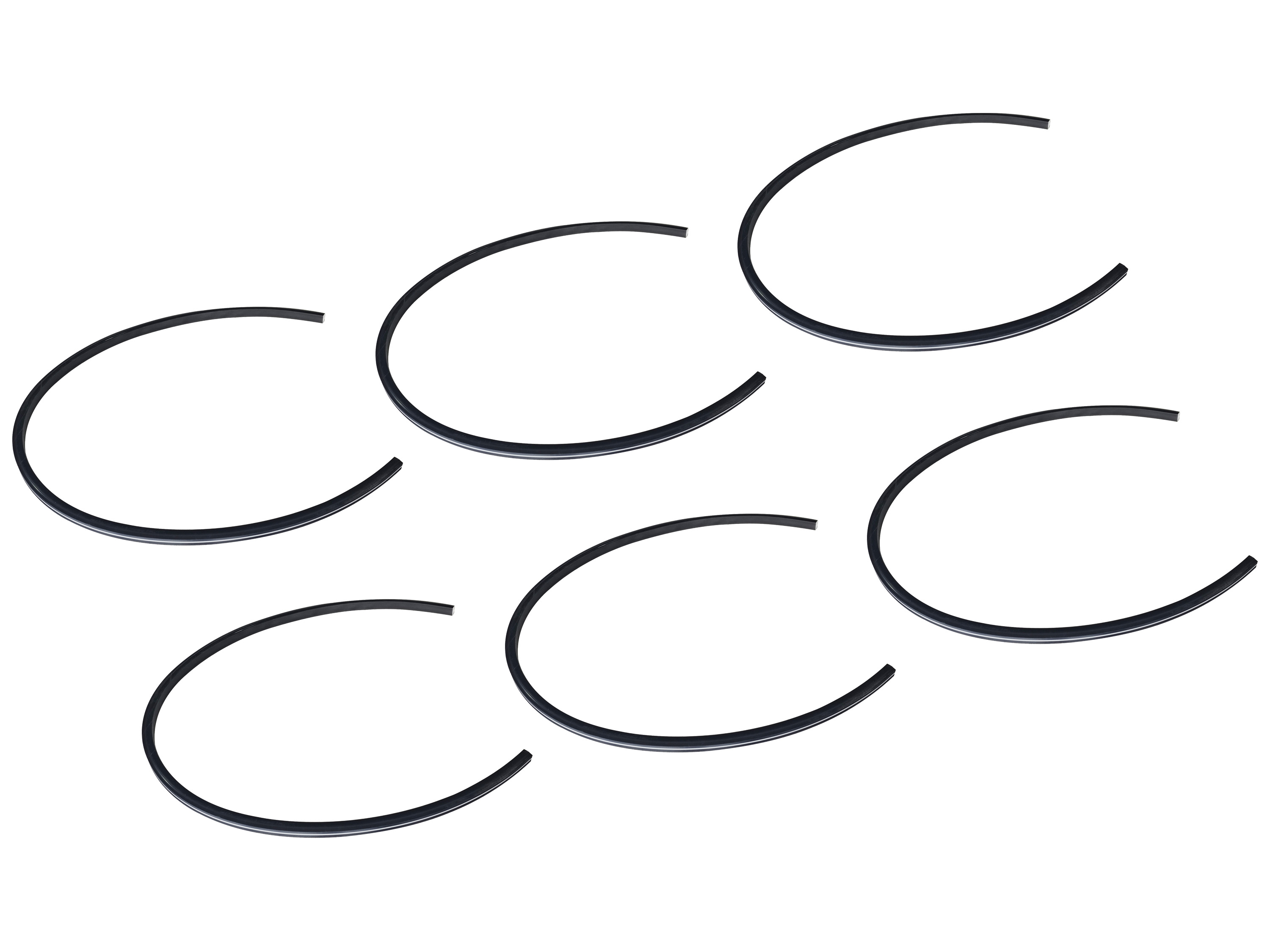 Home Deluxe Drážková lišta „Dina“ (6 kusů)