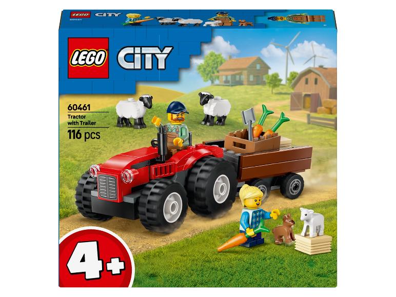 LEGO City 60461: Traktor s přívěsem, 116 dílků, pro děti od 4 let.