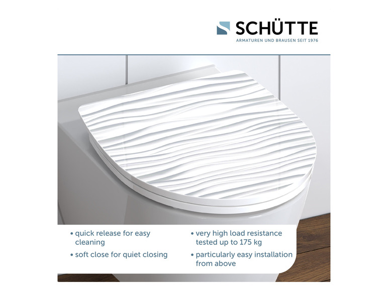  Zobrazit na celou obrazovku Schütte Záchodové prkénko se zpomalovacím mechanismem - Obrázek 61