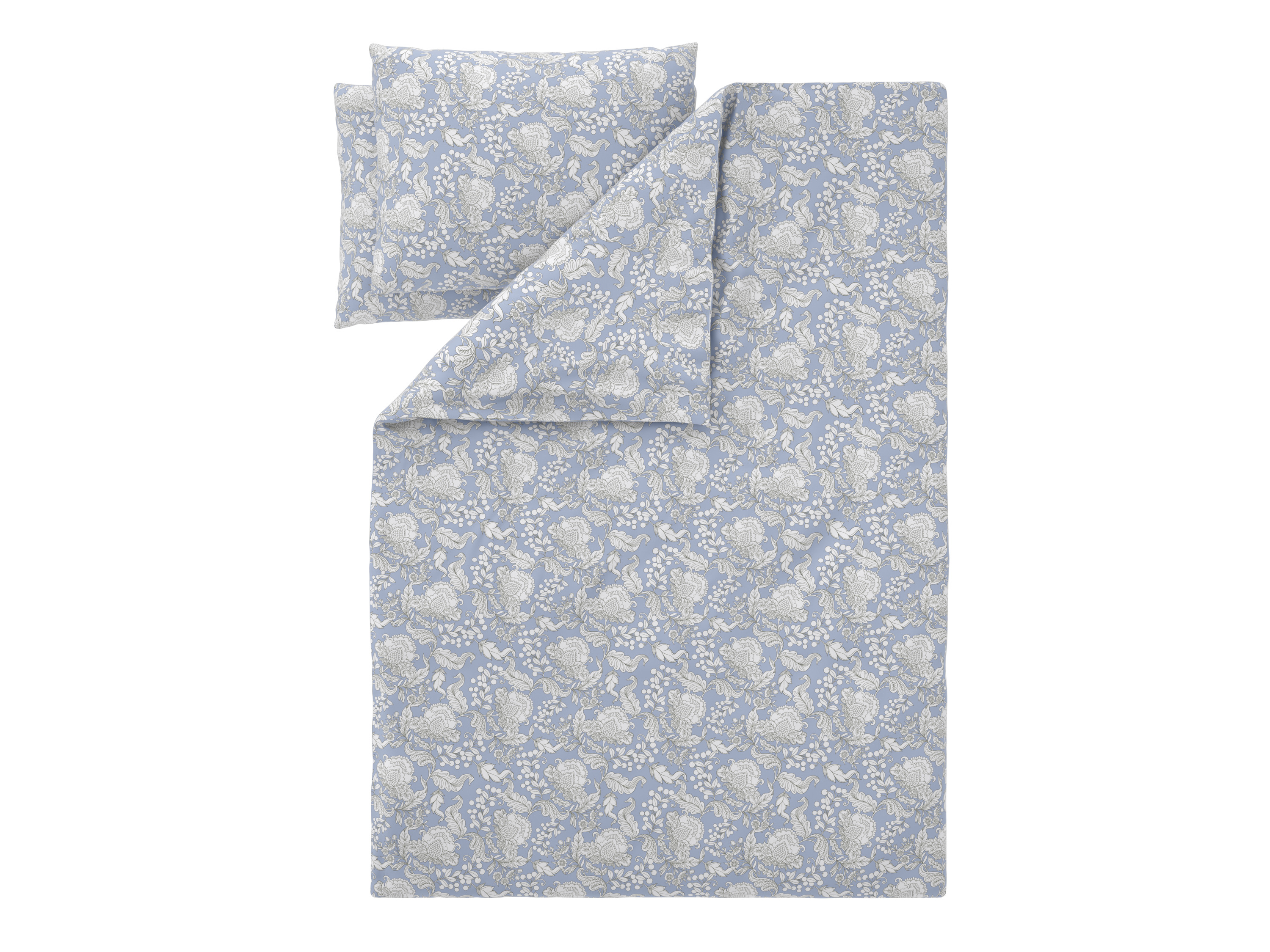 Livarno® Saténové ložní povlečení, 240 x 220 cm, 70 x 90 cm (modrá)