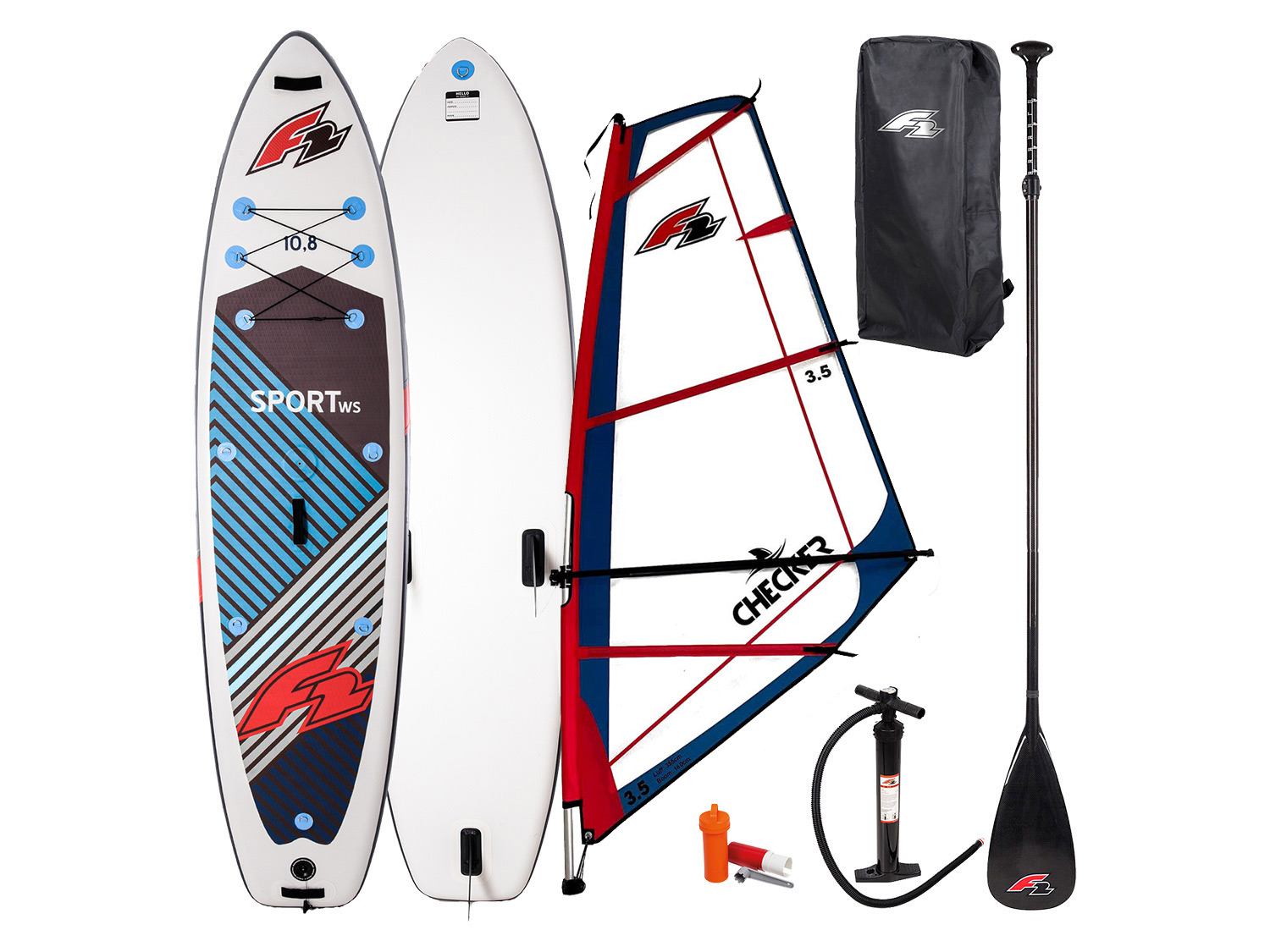F2 Paddleboard s plachtou Sport Windsurf 10,8′