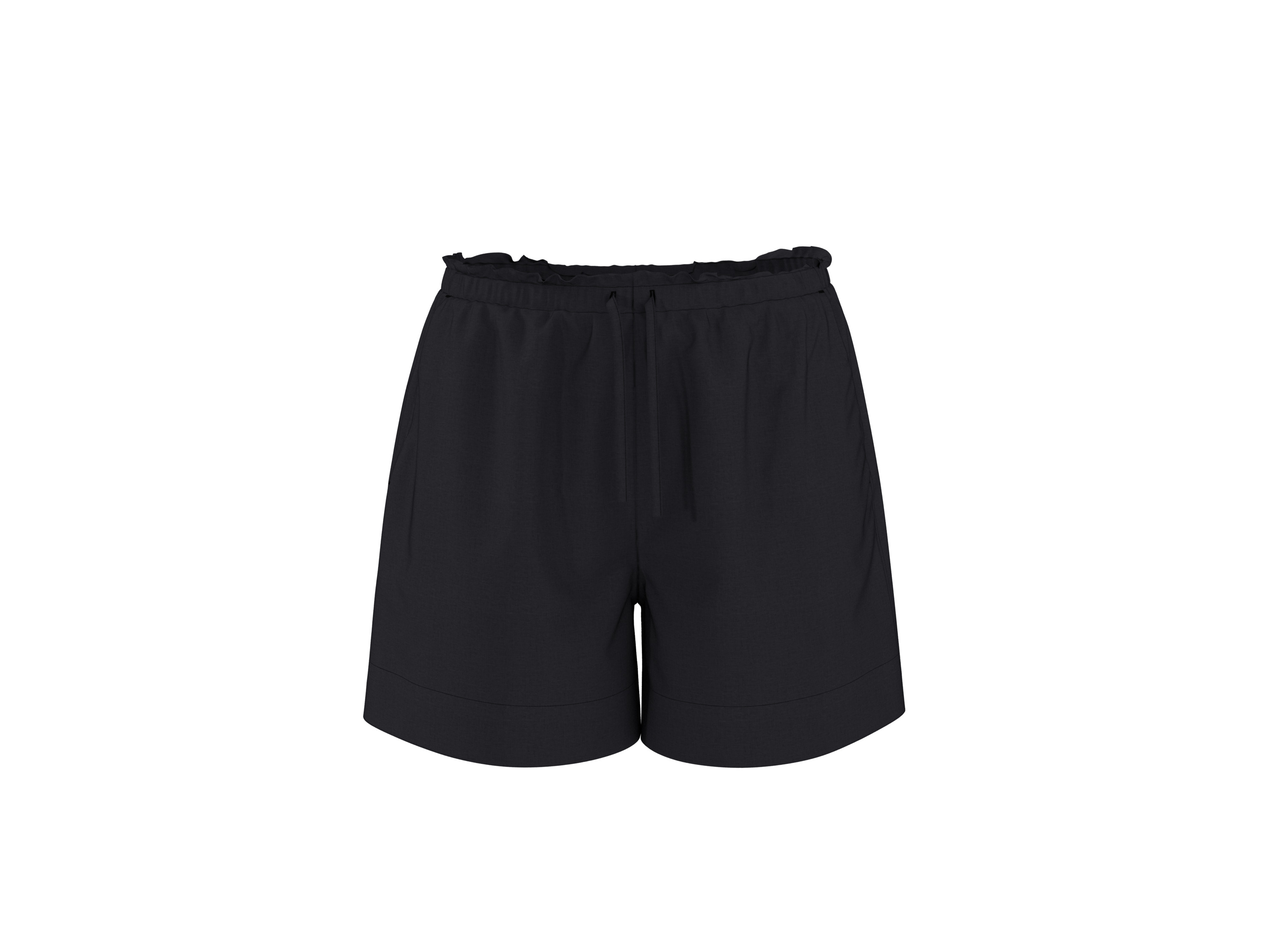 esmara® Dámské šortky s podílem lnu (černá, M (40/42))