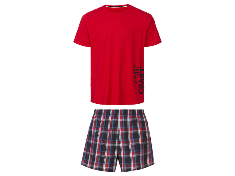 LIVERGY® Pánské pyžamo (L (52/54), červená / navy modrá)