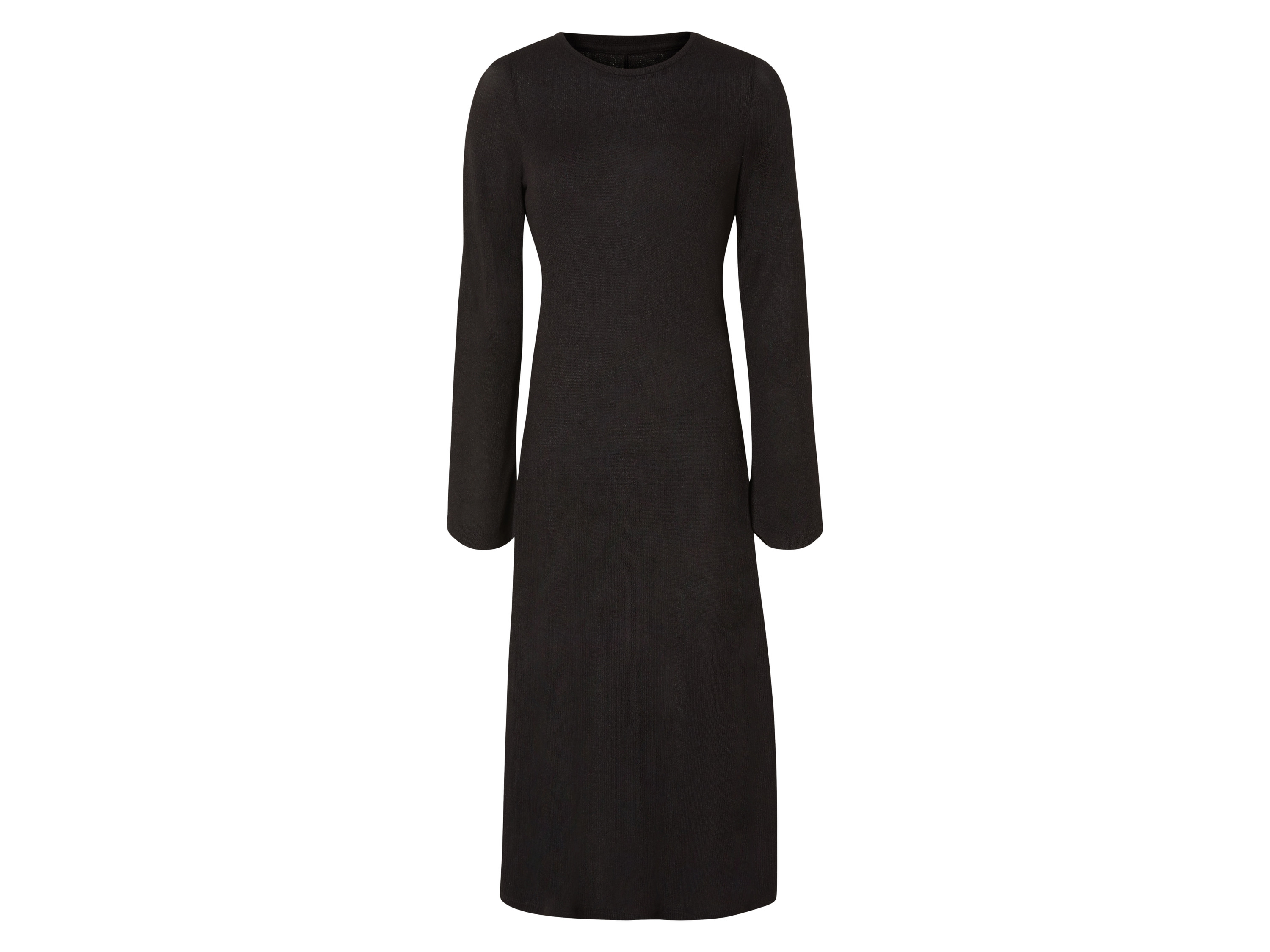esmara® Dámské šaty, rozparek na zadní straně (černá, 46)