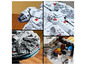 Lego sada Millennium Falcon s detaily lodi.