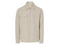 Béžová košile s dlouhým rukávem a zipem.