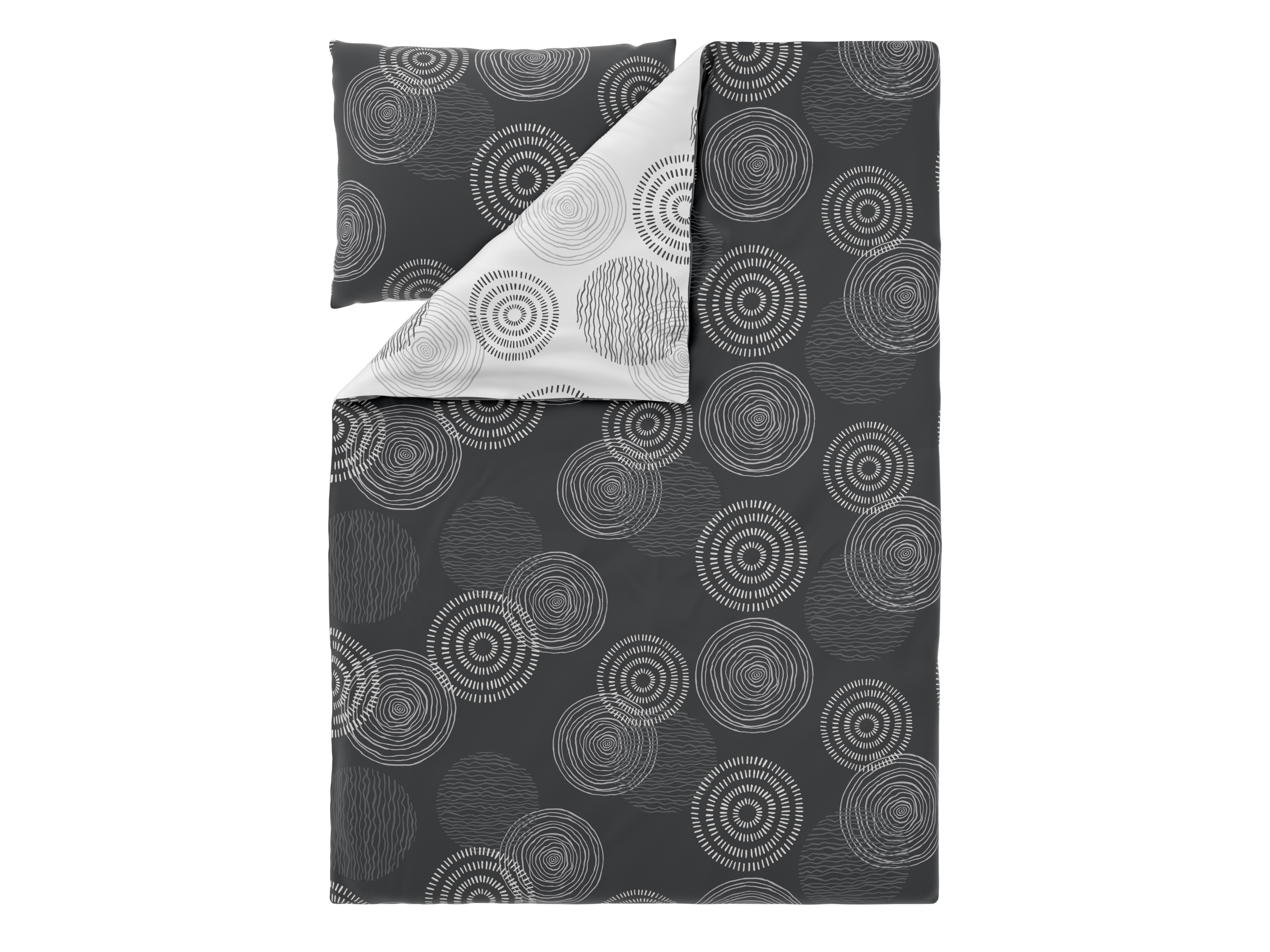 Livarno® Ložní povlečení Renforcé, 140 x 200 cm, 70 x 90 cm (kruhy)