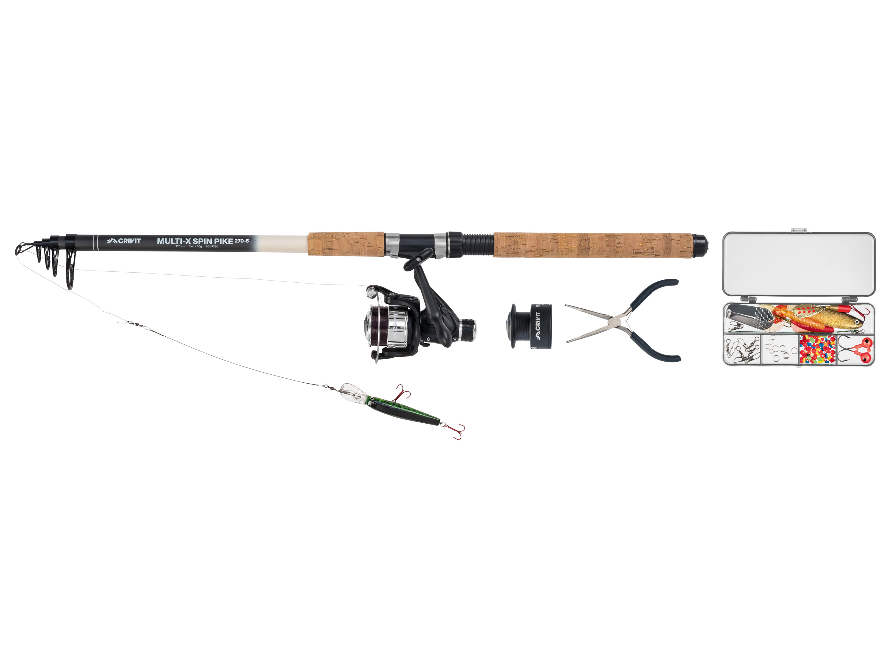 Crivit Rybářský prut (prut 270-5 na lov štiky a candáta)