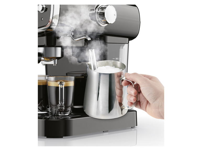  Zobrazit na celou obrazovku SILVERCREST® KITCHEN TOOLS Espresso kávovar SEM 1050 A2, černá - Obrázek 4
