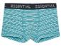 Tyrkysové boxerky Essential s pruhy.