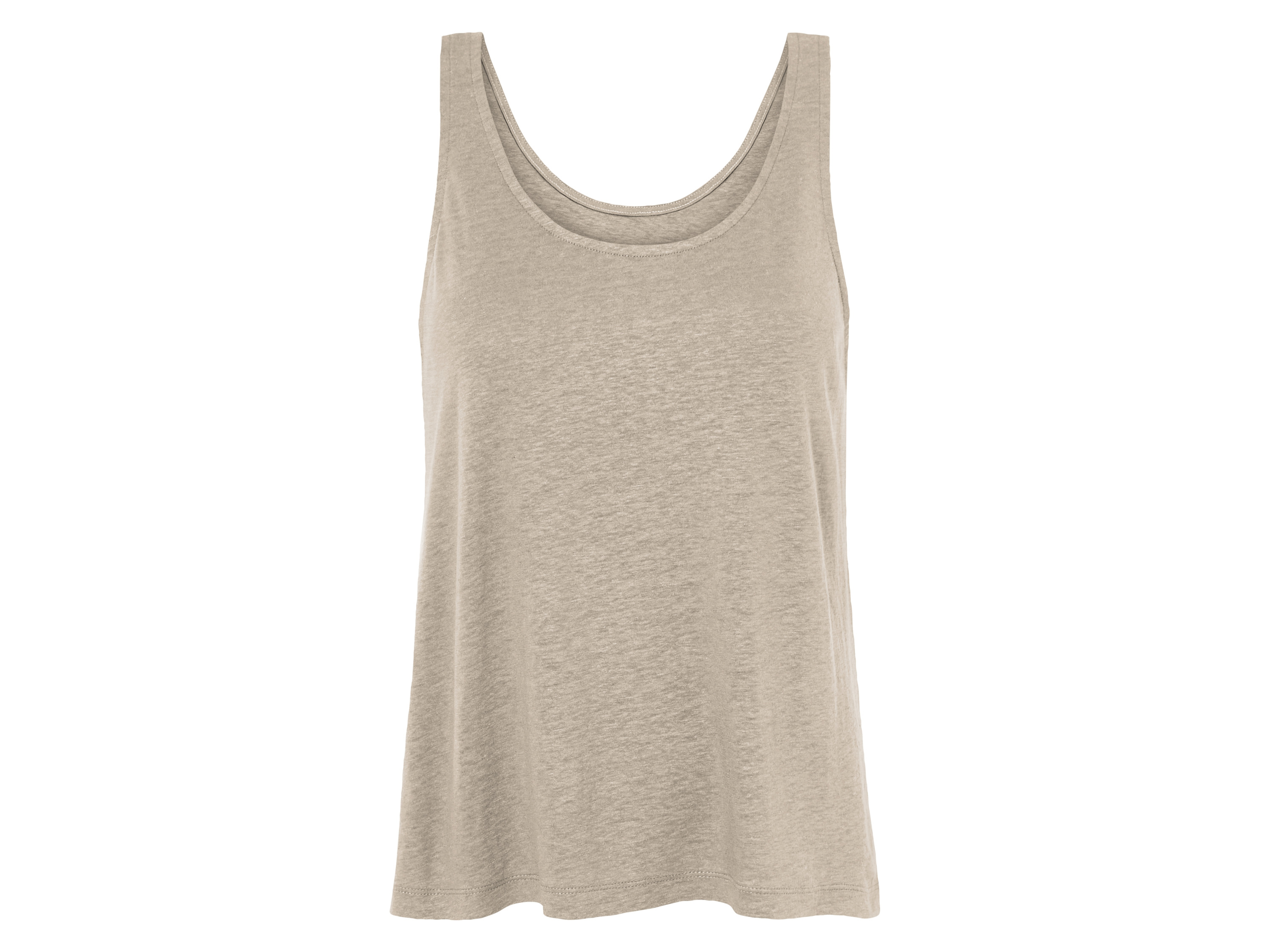 esmara® Dámský lněný top (taupe, L (44/46))