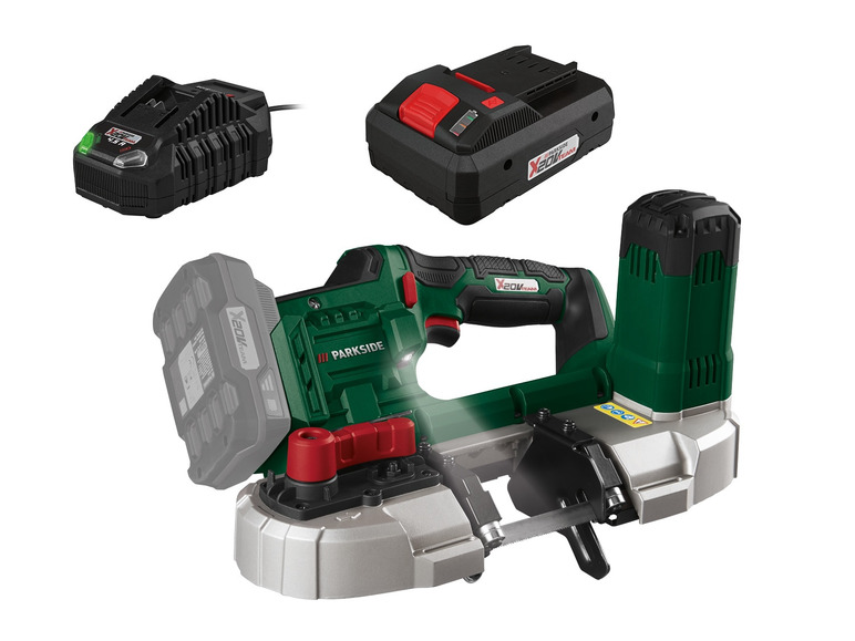  Zobrazit na celou obrazovku PARKSIDE® Aku pásová pila PMBA 20-Li A1, Smart 4 Ah - Obrázek 1