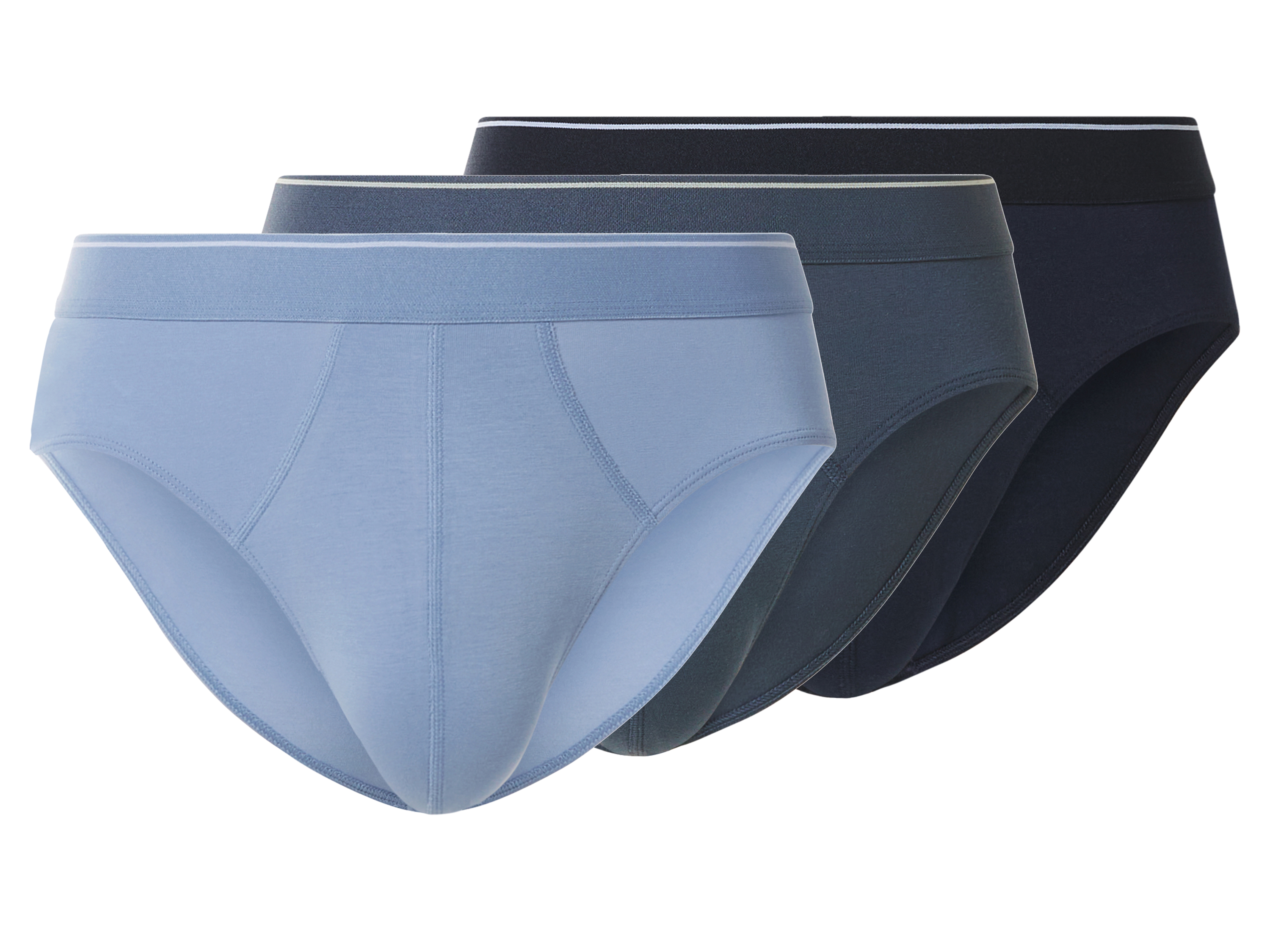 esmara Men Pánské slipy, 3 kusy (navy modrá / modrá, 5/M)