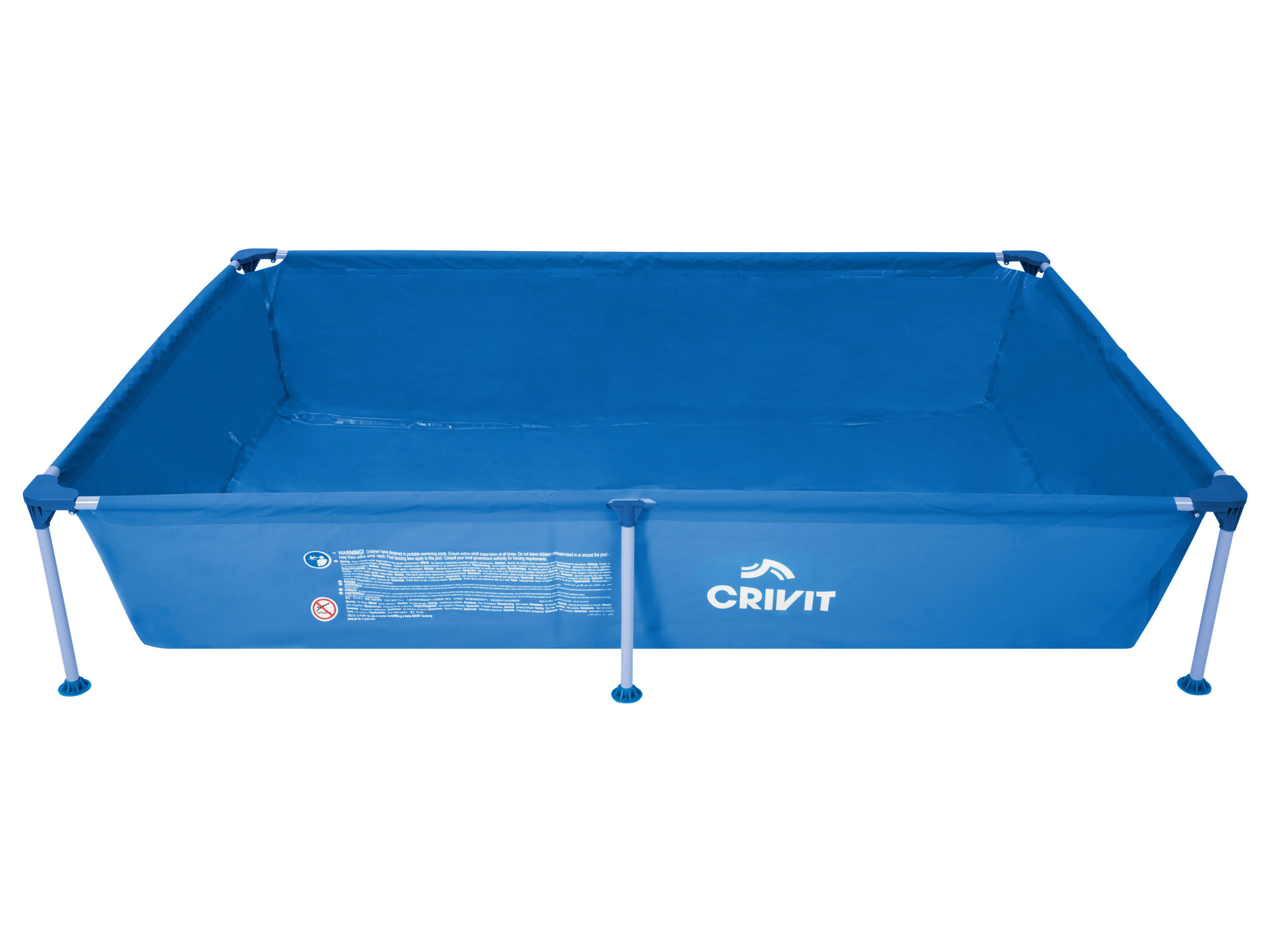 Crivit Bazén Metal Frame, 228 x 159 x 42 cm