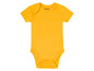 Žluté dětské body s krátkým rukávem Lupilu.