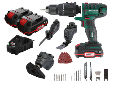 PARKSIDE® Aku kombinované nářadí 3 v 1 PKGA 20-Li C2, 2x 2 Ah
