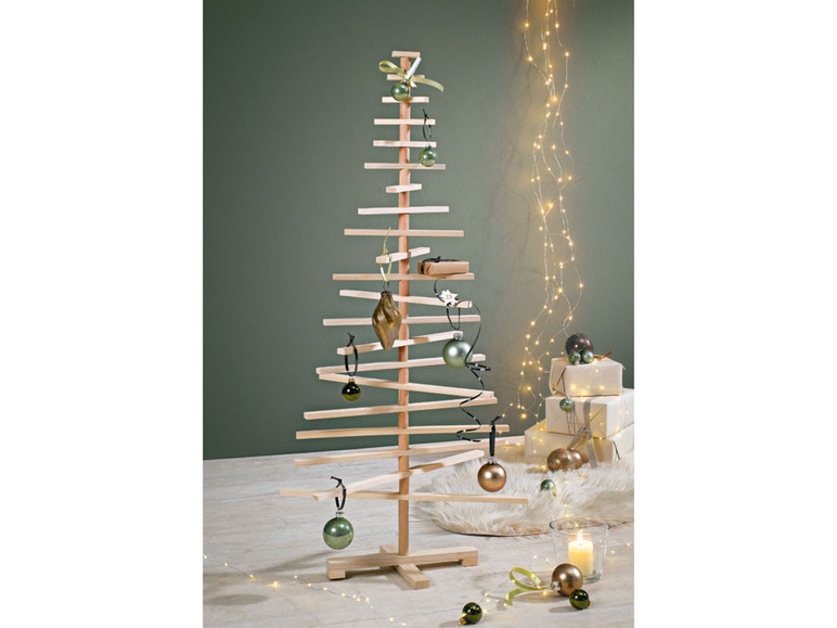  Zobrazit na celou obrazovku LIVARNO home Dřevěný vánoční stromek, 100 cm - Obrázek 2
