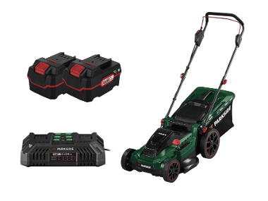 PARKSIDE® Aku sekačka na trávu PRMA 40-Li D2, 2x 4 Ah