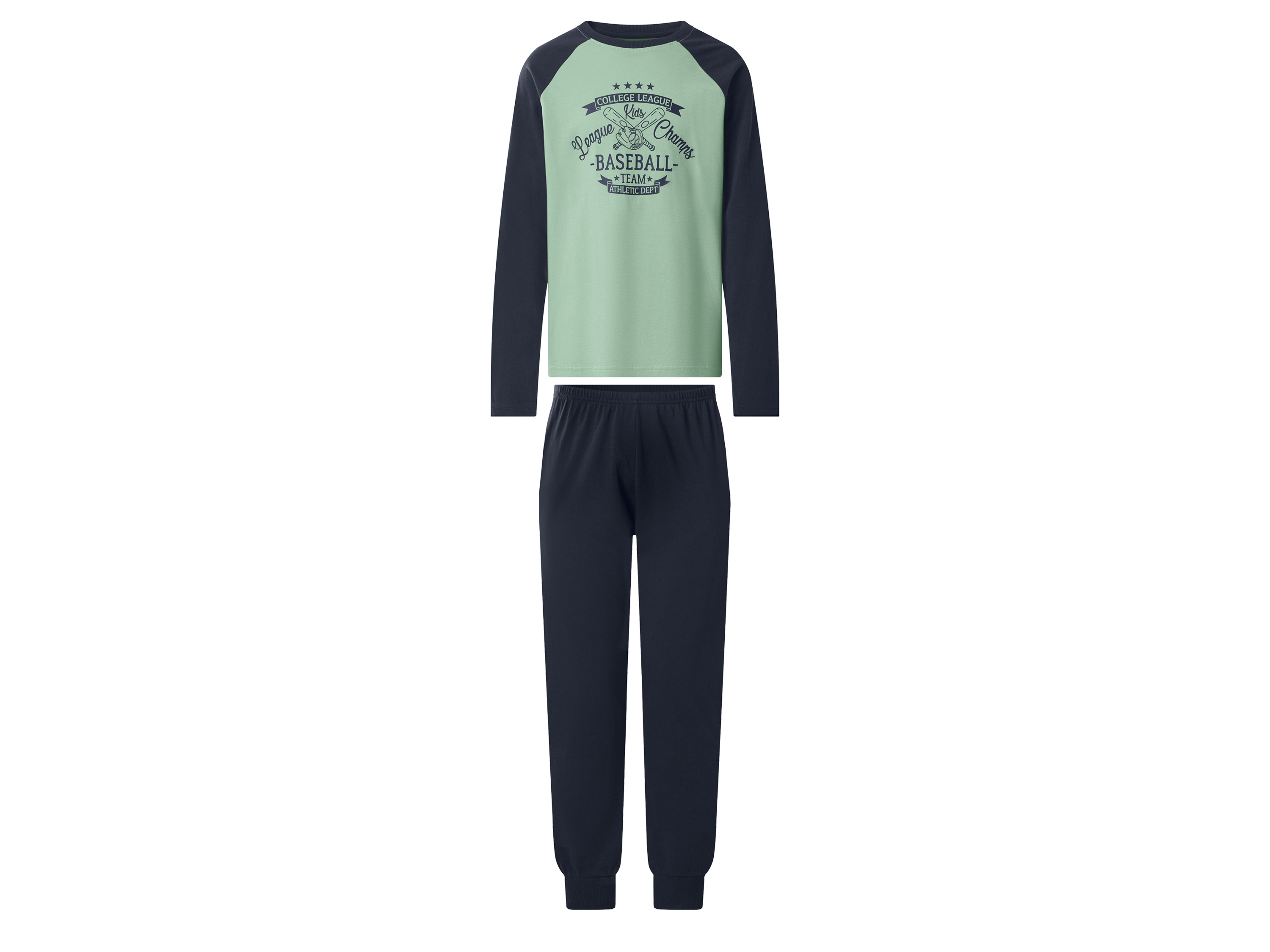 Esmara Kids Dětské pyžamo (zelená / navy modrá, 158/164)