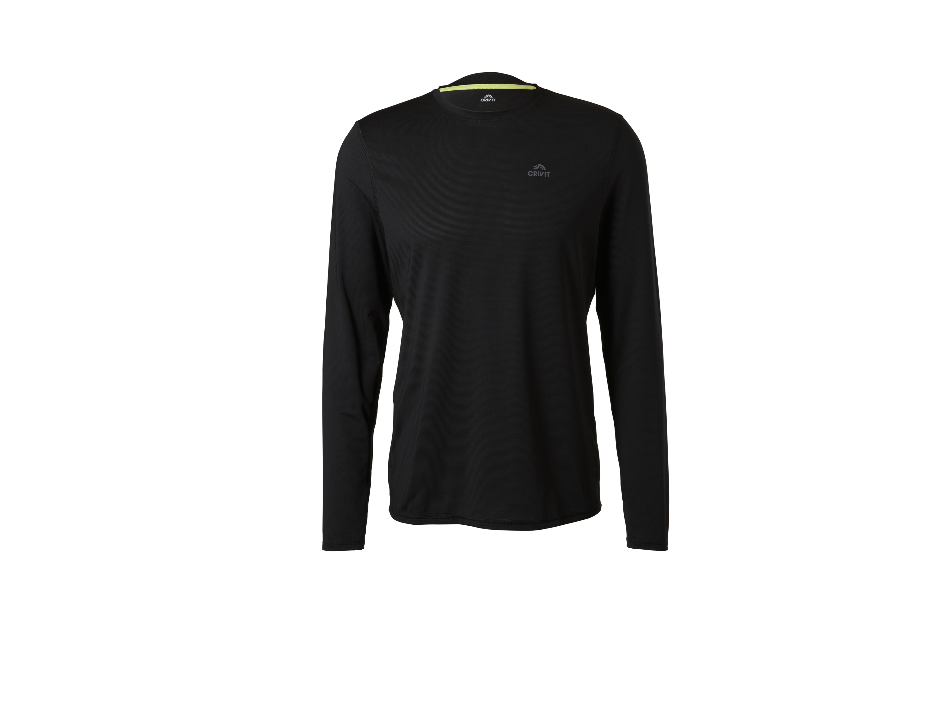Crivit Pánské funkční triko s dlouhými rukávy Athletic Fit (černá, M (48/50))