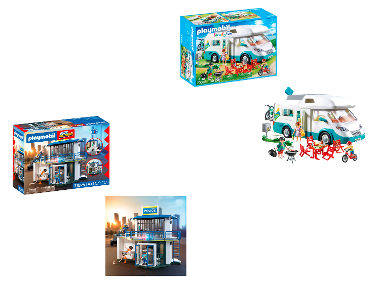 PLAYMOBIL 71874 Policejní stanice / 70088 Obytný vůz
