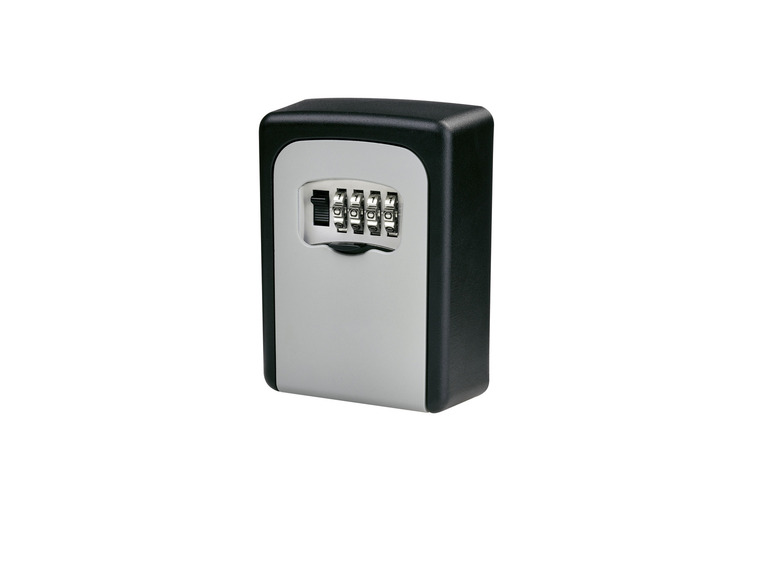 Klíčenka z kovu se zámkem s kombinací.