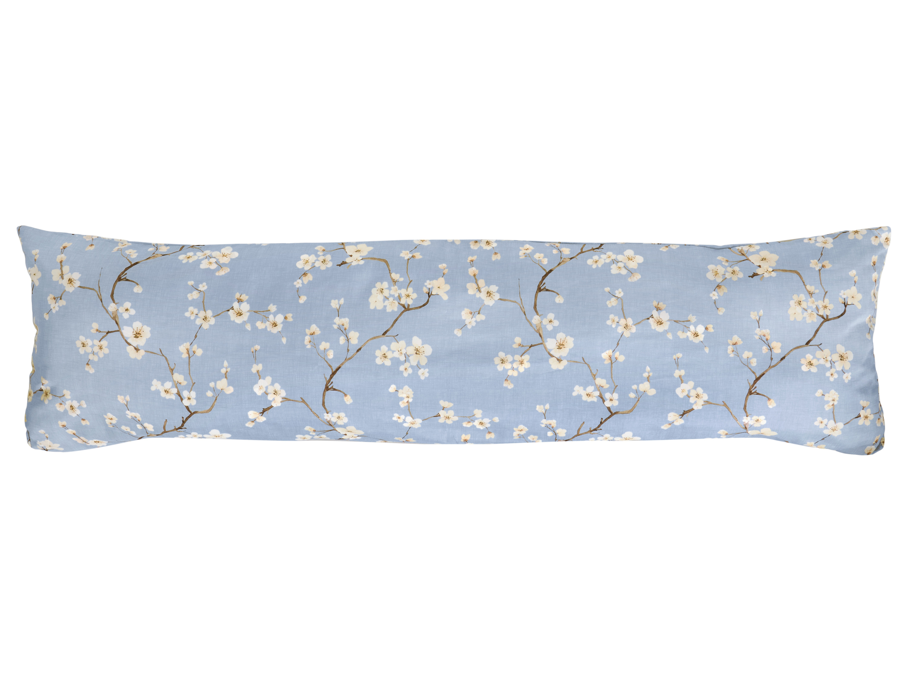Livarno® Potah na polštář z mikrovláknitého saténu, 40 x 145 cm (modrá)