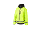 Žlutá cyklistická bunda Crivit s kapucí.