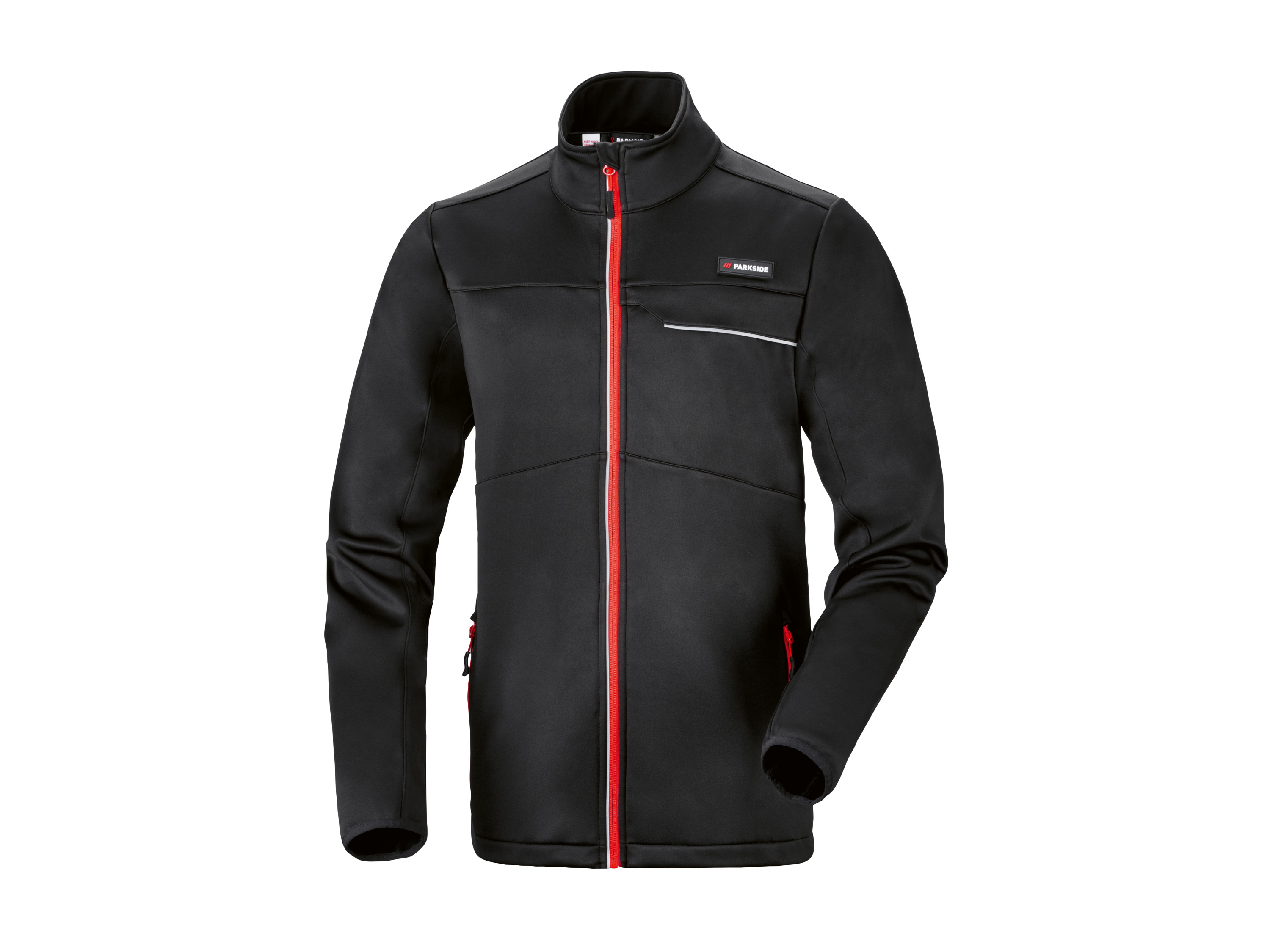 Parkside® Pánská pracovní softshellová bunda (červená, S (44/46))