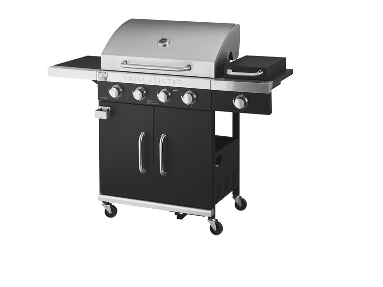  Zobrazit na celou obrazovku GRILLMEISTER Plynový gril 19,7 kW, 4 + 1 keramický hořák - Obrázek 1