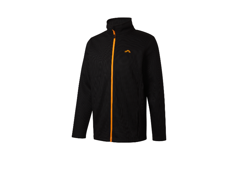 Černá bunda s oranžovým zipem od značky Icepeak.