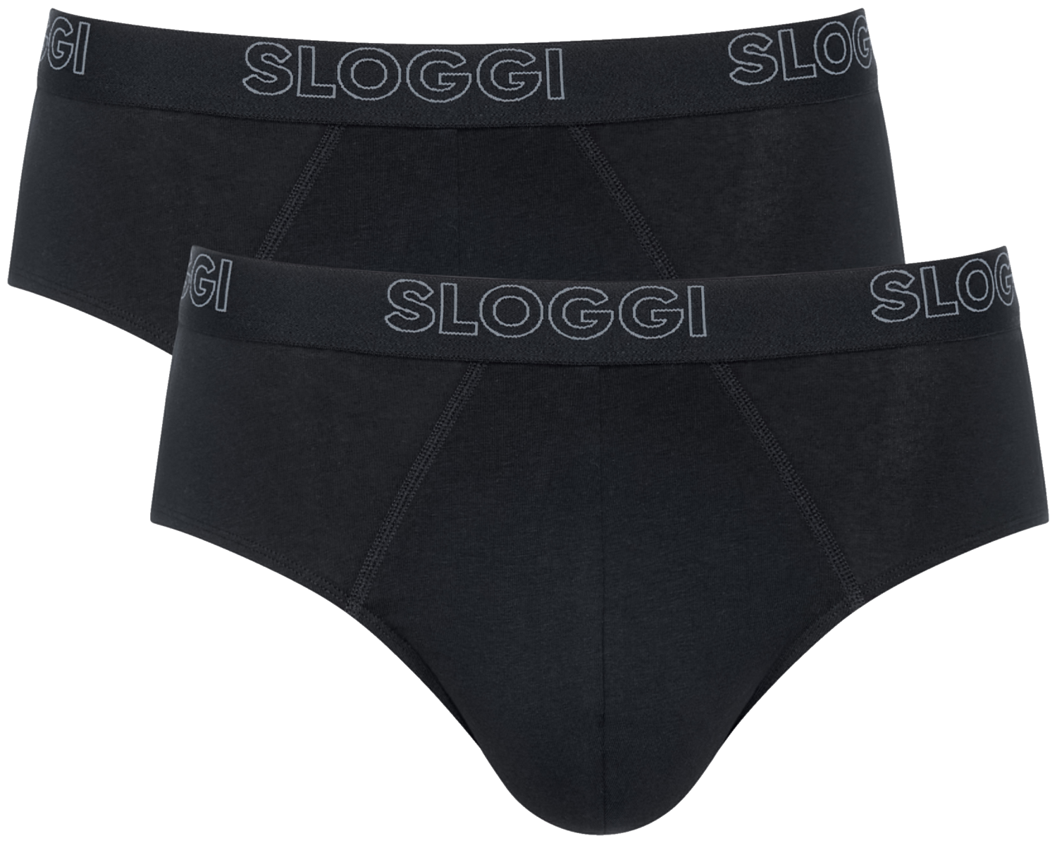 Hello BY Sloggi Pánské boxerky/slipy, 2 kusy (slip/černé, M)
