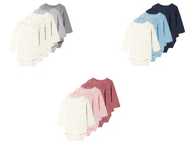 lupilu® Dětské body s BIO bavlnou, 5 kusů