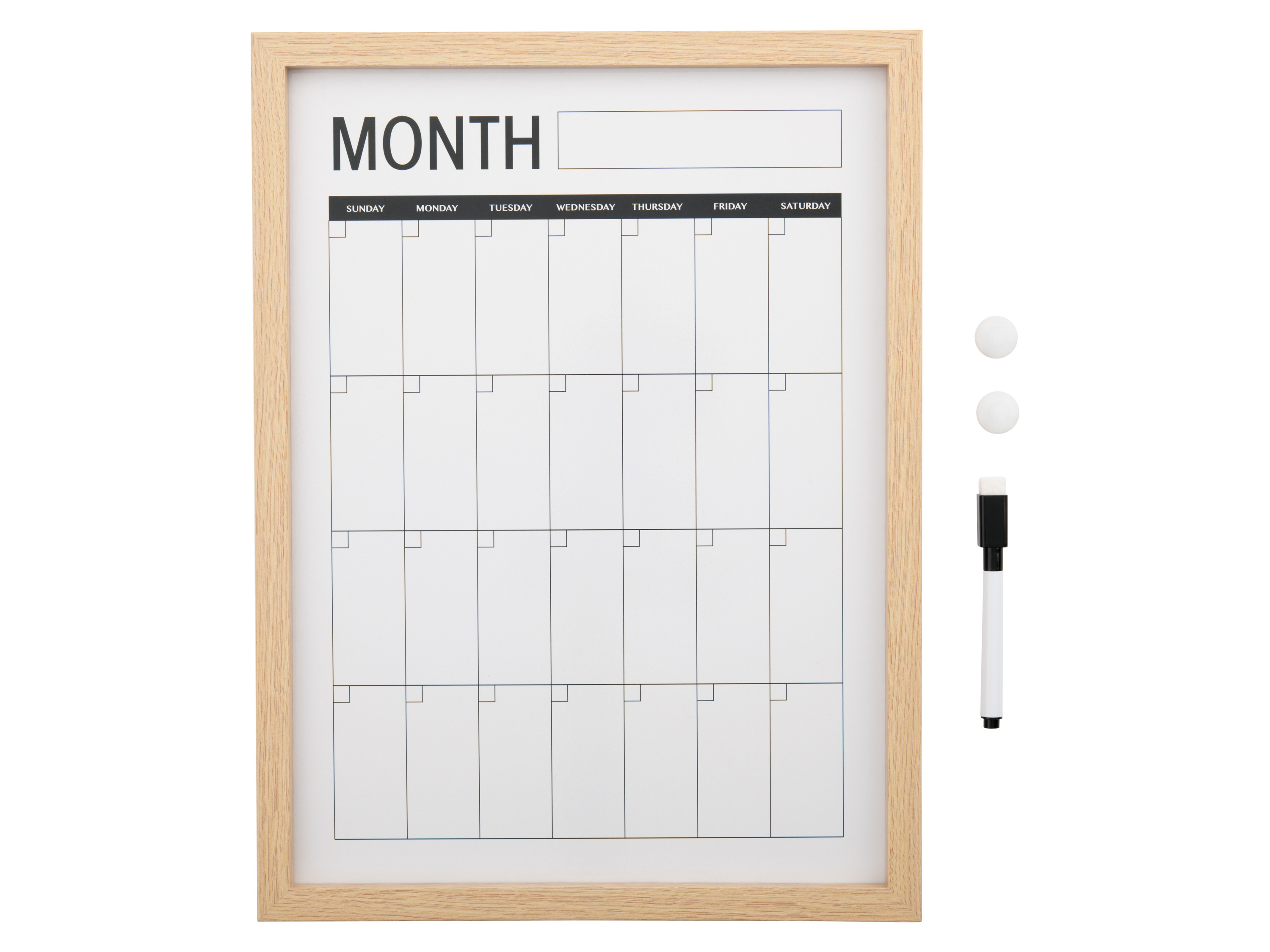 crelando® Magnetický měsíční kalendář / Magnetický týdenní kalendář / Magnetický plánovač úkolů (měsíční plánovač)