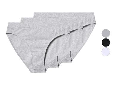 esmara® Dámské kalhotky s BIO bavlnou, 3 kusy