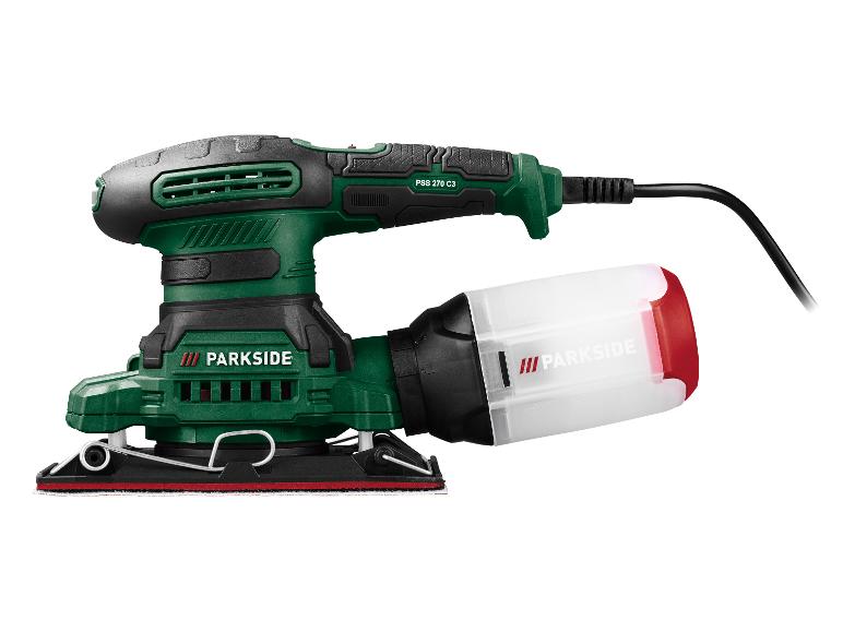 Vibrační bruska PARKSIDE PSS 270 C3 s prachovým boxem