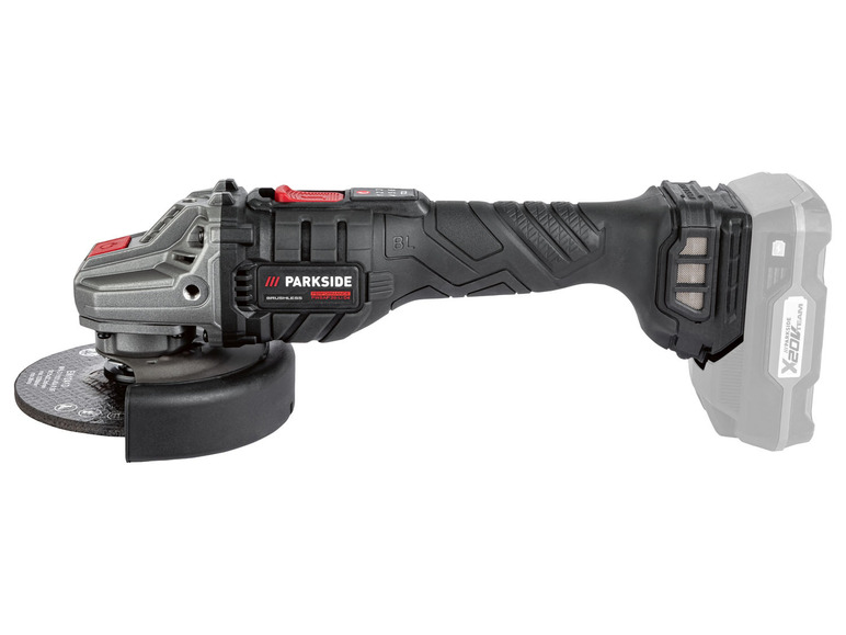  Zobrazit na celou obrazovku PARKSIDE PERFORMANCE® Aku úhlová bruska PWSAP 20 Li D4, Smart 8 Ah - Obrázek 3