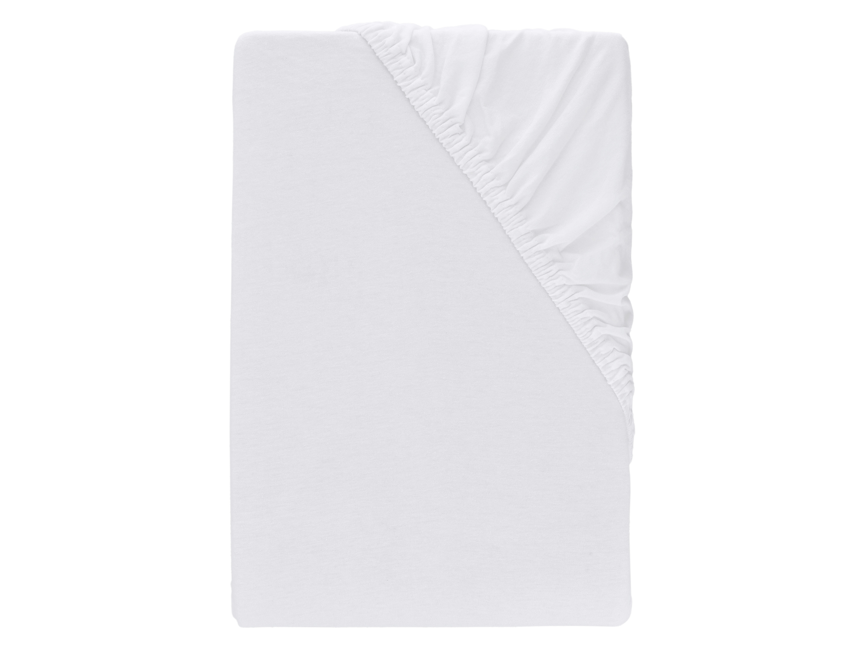 Livarno® Žerzejové napínací prostěradlo, 140–160 x 200 cm (bílá)