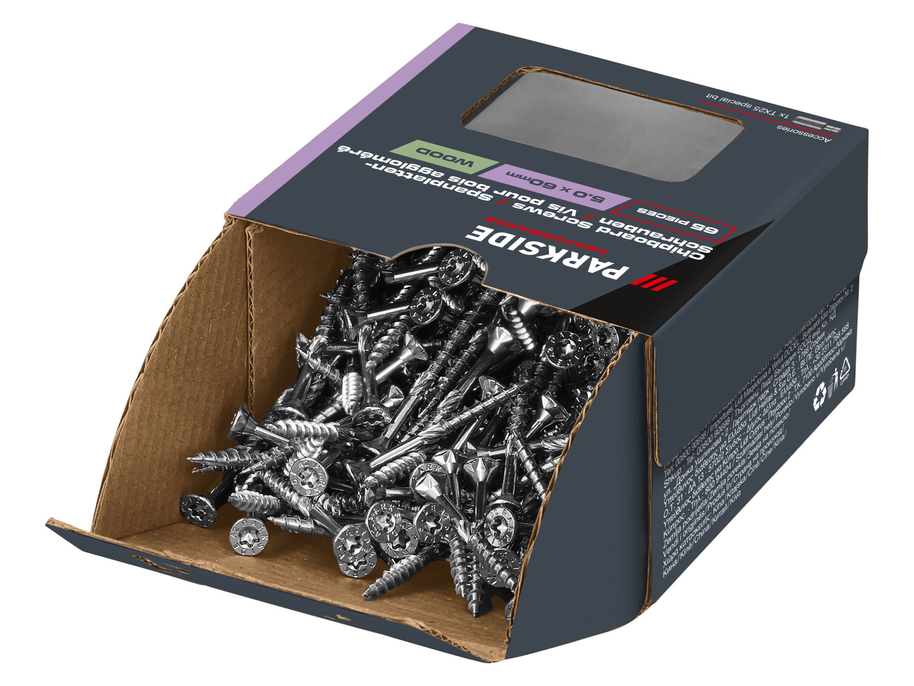 Parkside Performance® Sada vrutů (5,0 x 60 mm, TG)