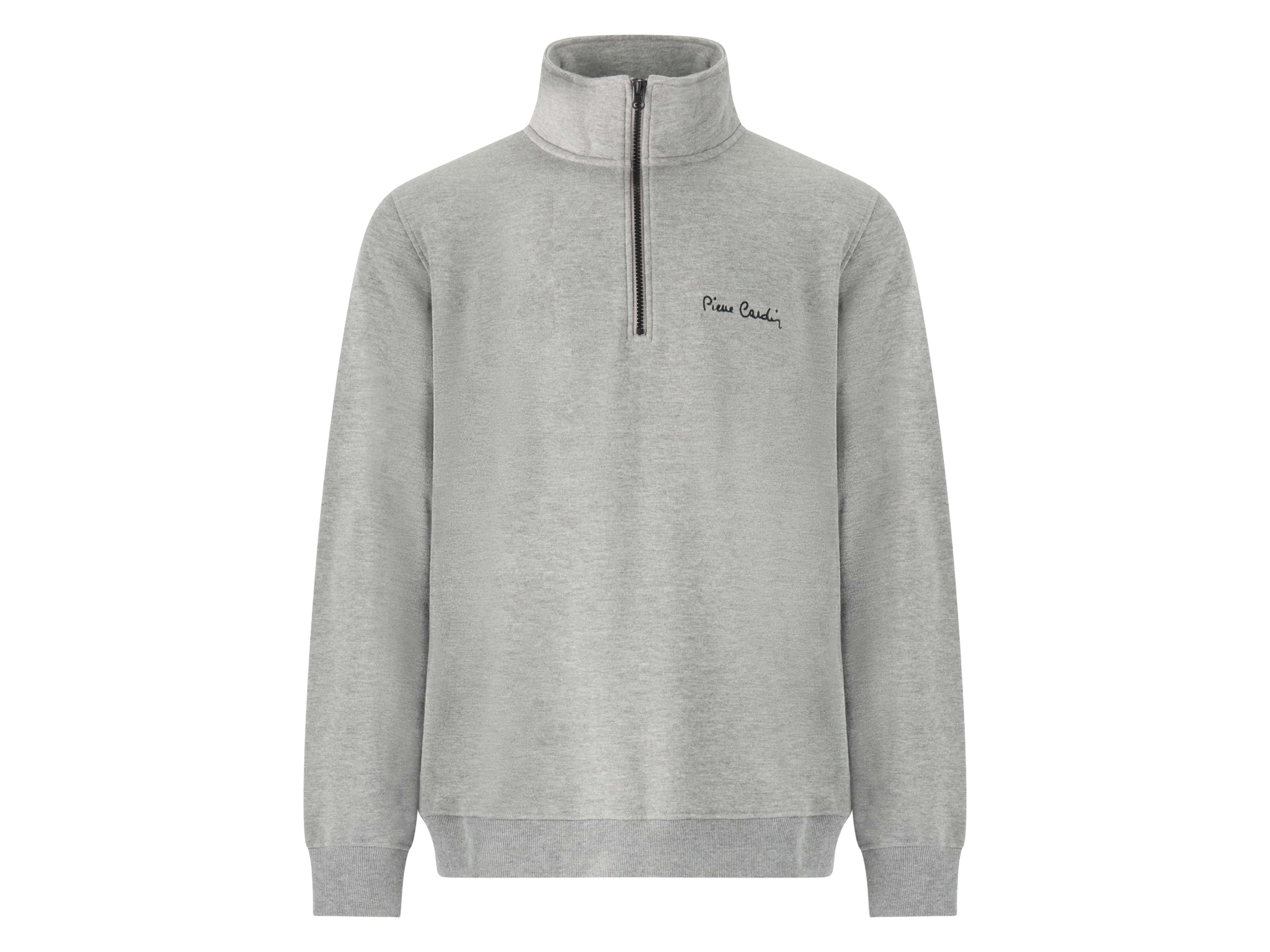 Pierre Cardin Pánská mikina (šedá melanž, L)