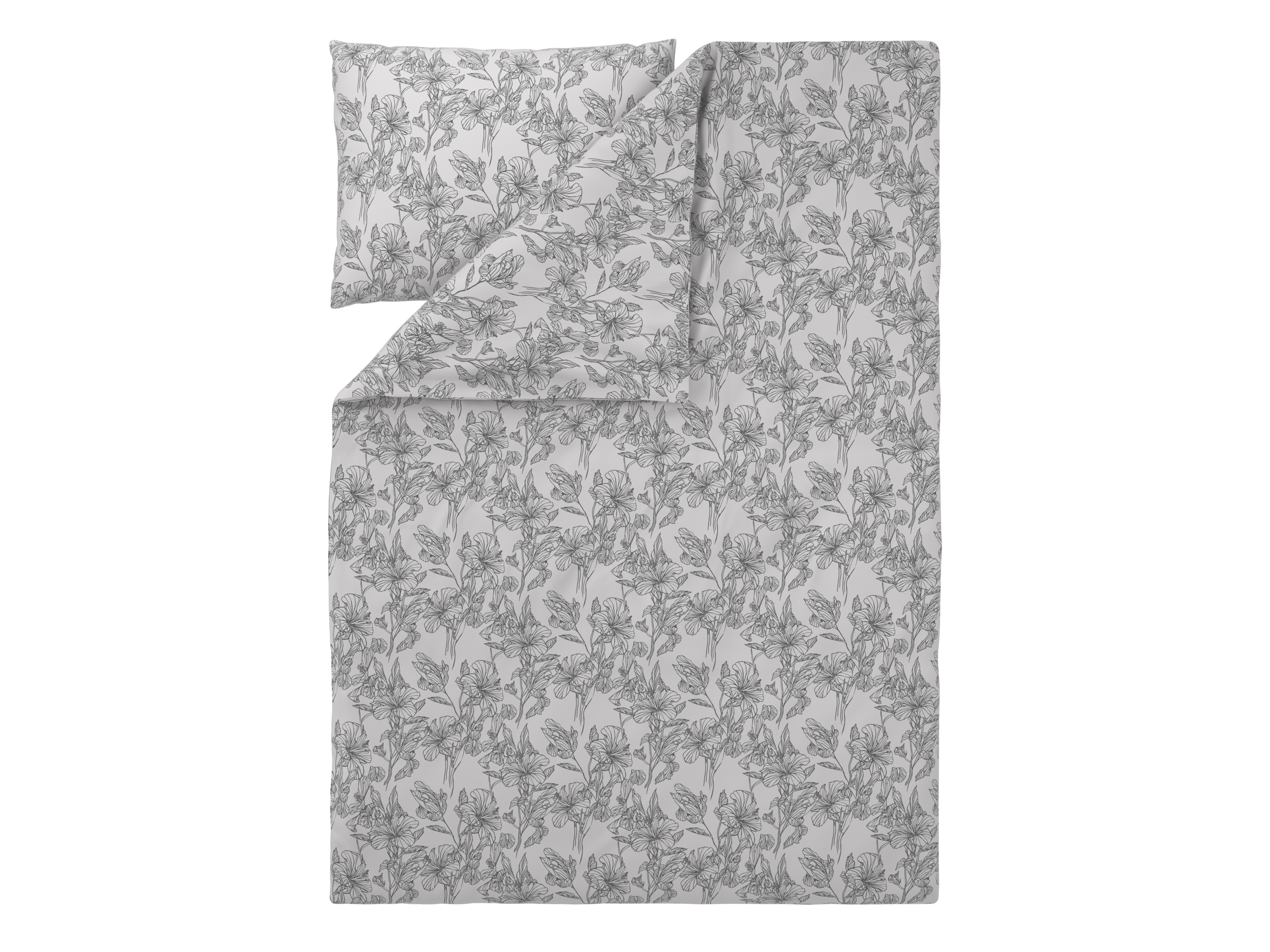 Livarno® Ložní povlečení Renforcé, 140 x 200 cm , 70 x 90 cm (černá/bílá)