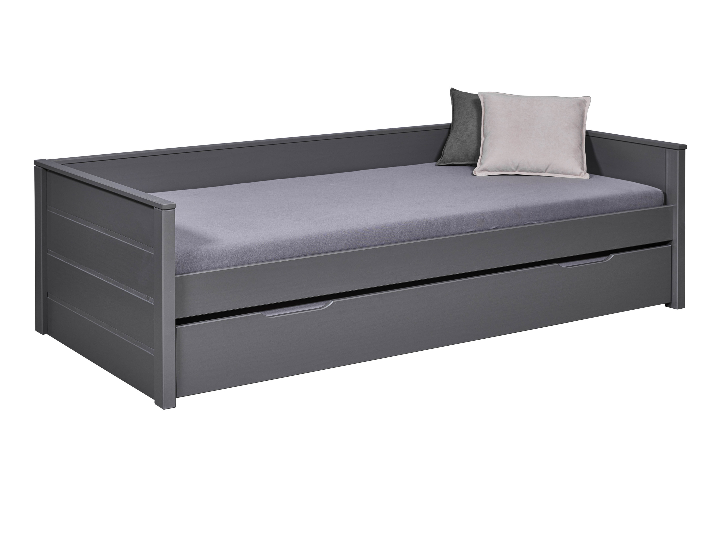 Inter Link Výsuvná dětská postel »Dream the Future« (šedá)