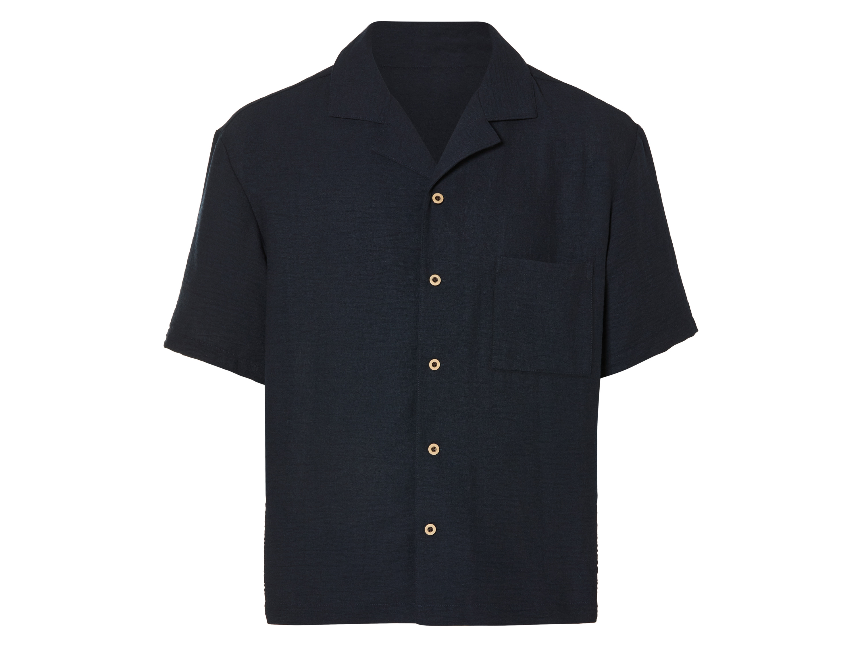 esmara® Pánská košile, volný střih (navy modrá, XL (43/44))