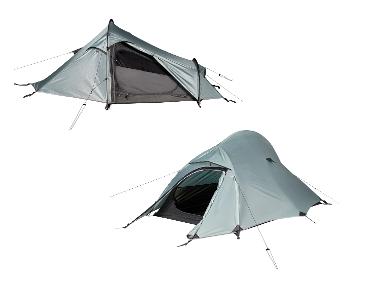 TAMBU Trekingový stan pro 2 osoby aqua grey